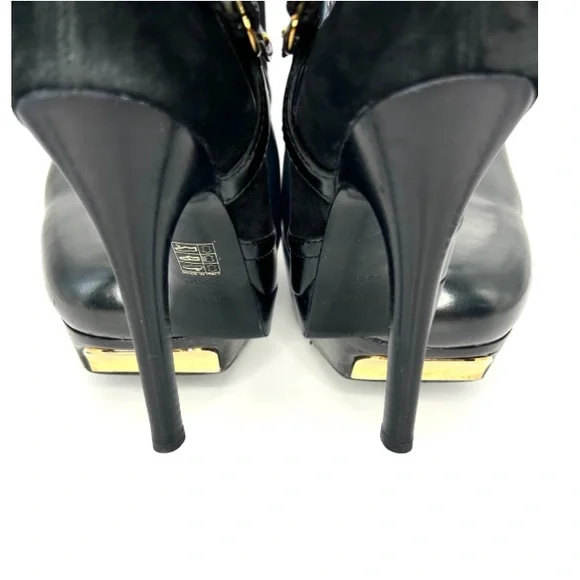 GUCCI Black Patent Leather Platform Ankle Booties | 38.5 - Picture 9 of 12